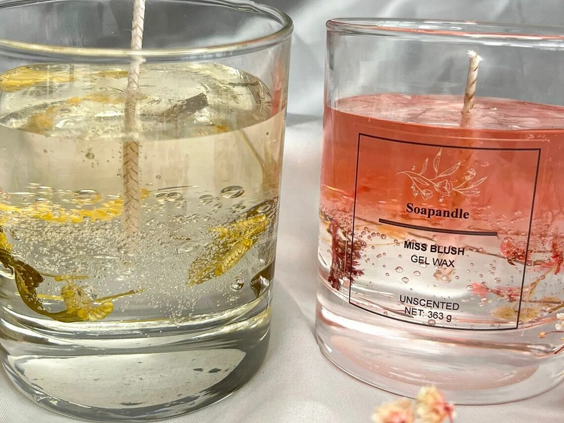 Gel Wax Jelly Candle, Custom Gel Candle, Handmade Candle, Gift for Her