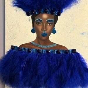 Diva Wreath, Diva Canvas, Wall Decor, African American Decor