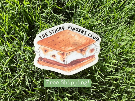 Cute S'more Sticker - Cute Camping Sticker Granola Girl Sticker Camp Fire Sticker Hiking Gift Sticker Vinyl S'more Water Bottle Sticker Cute