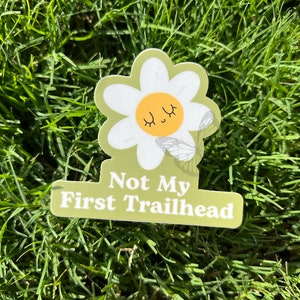 Cute Outdoorsy Hiking Sticker - Cute Camping Sticker Granola Girl Nature Sticker Hiking Gift Sticker Set Vinyl Daisy Water Bottle Sticker