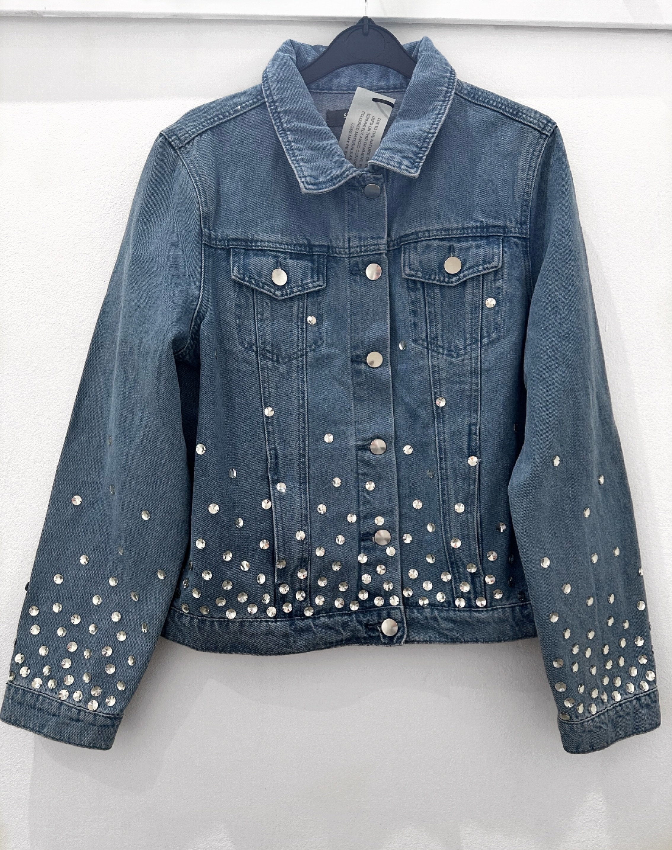 【crystalsoul369】digne jacket crystalsoul369】digne jacket Rhinestone Jean Jacket - 431