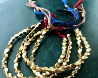Tibetan Copper Bead Bracelet
