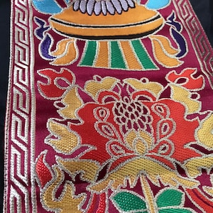 Ashtamangala Brocade Banner, Cochin Brocade, 8 Auspicious Wall Hanging