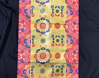 Brocade Altar Mat, Tibetan Table Runner L66cm x W36cm