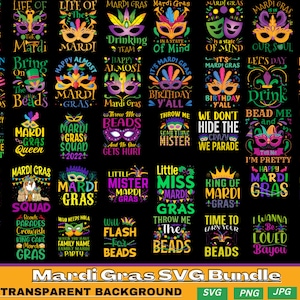 MARDI GRAS SVG Bundle, Mardi Gras Shirt Svg, Mardi Gras ClipArt, Happy Mardi Gras Svg, Mardi Gras Carnival Svg, file svg, digital file , Png