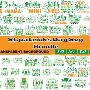 St. Patrick&#39;s Day SVG Bundle: Lucky Charms, Kids Designs (Digital Download)