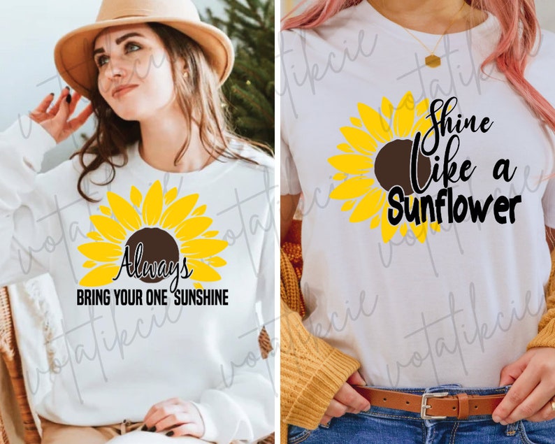 Sunflower Quotes SVG Bundle: Inspirational Designs for Cricut (digital