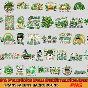 St Patricks Day PNG Bundle: Holiday Sublimation Graphics (Digital Download)