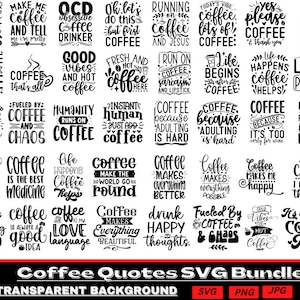 Coffee Svg Bundle,Funny Coffee Quotes SVG, Coffee Mug Svg, Coffee , coffee mug svg, Cut File Cricut, svg files for cricut,Coffee Sayings Svg