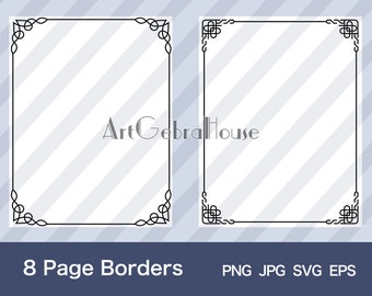 16/lines Pattern/digital Download/full Page Frame Borders Design