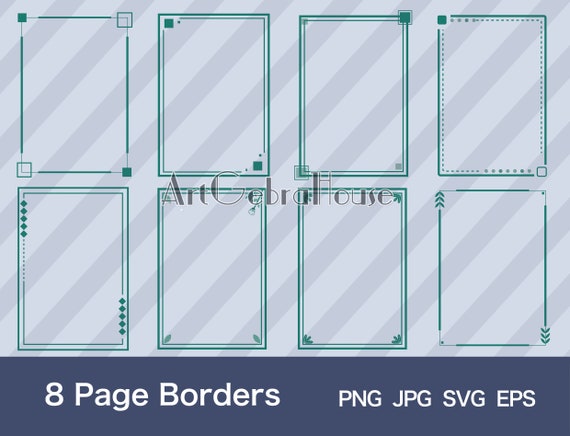 18/spring/plant/digital Download/full Page Frame Borders Design