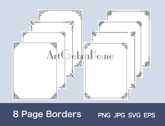 16/lines Pattern/digital Download/full Page Frame Borders Design