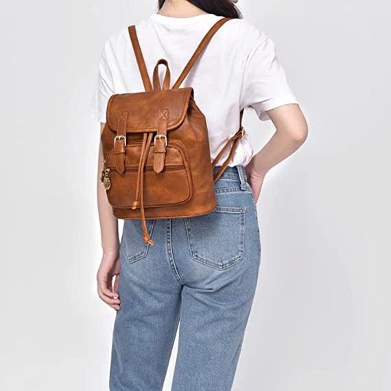Women Mini Backpack Purse Small Cute Retro Leather Daypacks Convertible Casual Shoulder Bag Etsy