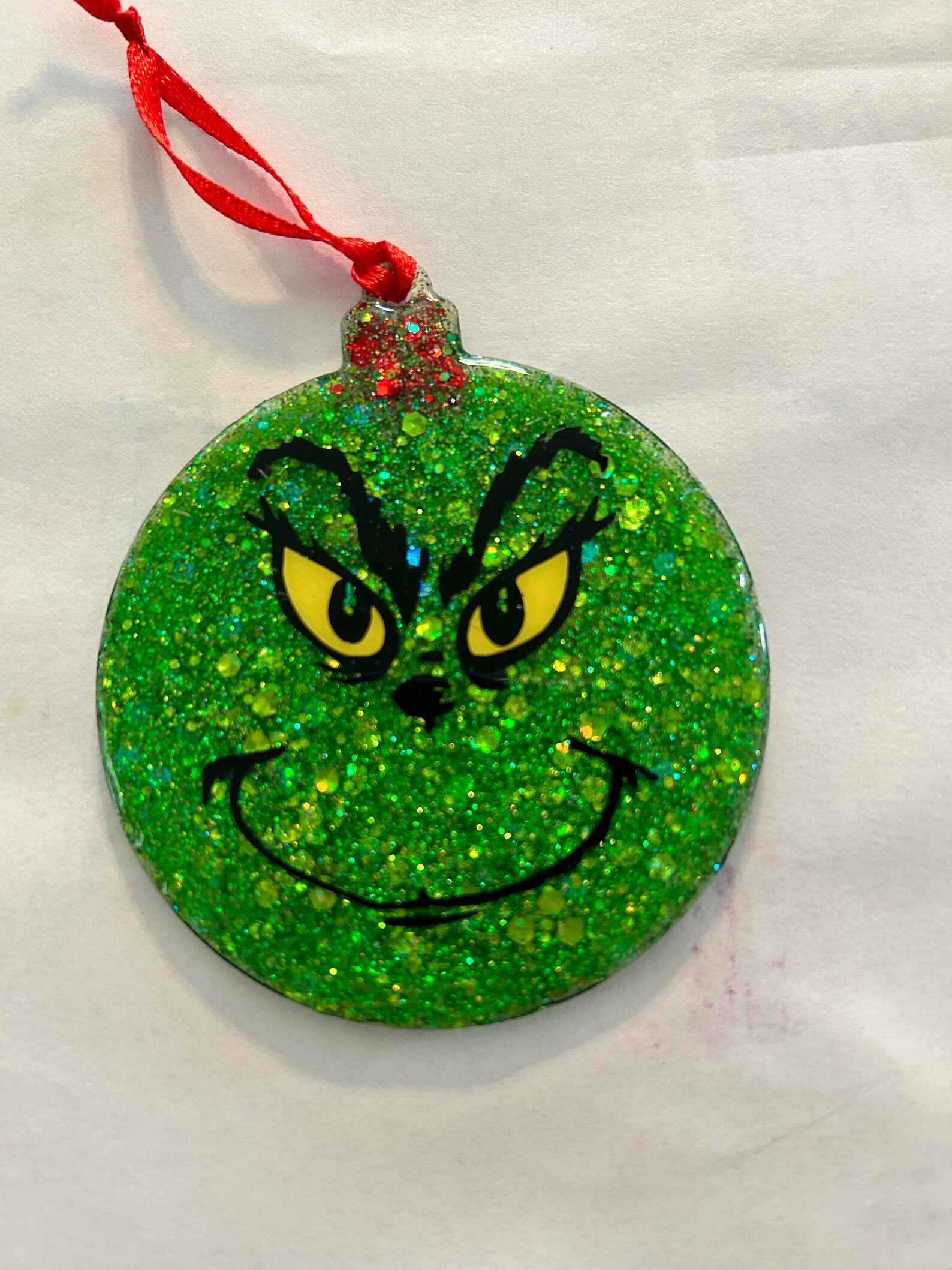 Hand Made Grinch Tree Ornaments - Etsy
