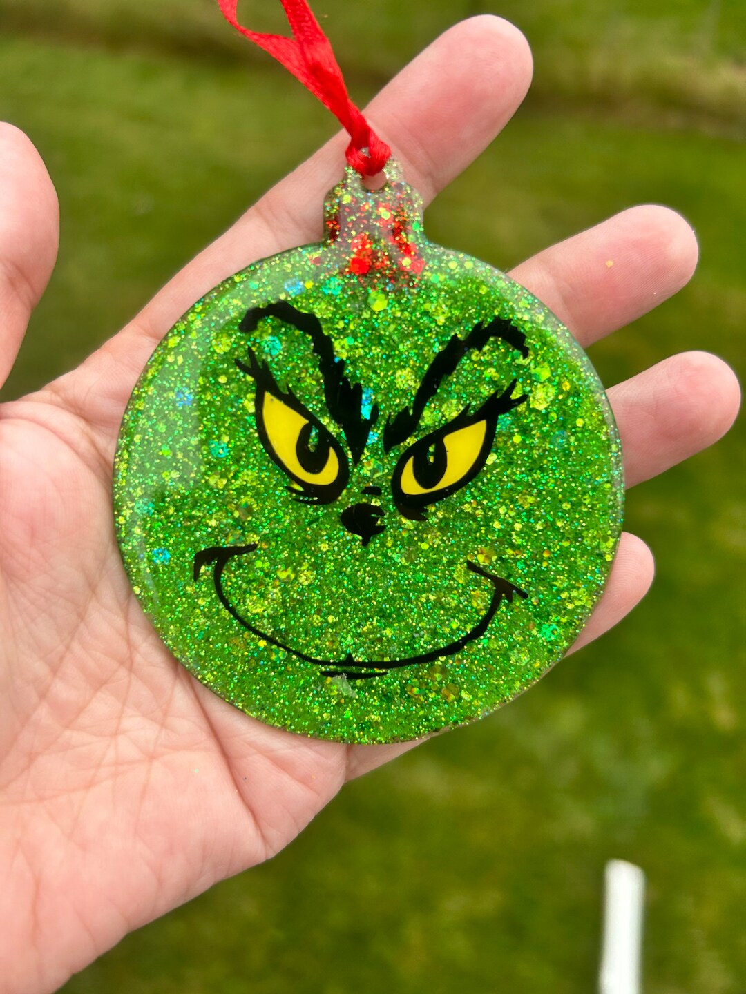 Hand Made Grinch Tree Ornaments - Etsy