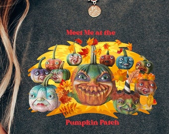 Pumpkin patch Halloween Costume tee Scary Ghouls Best Friend Co-worker Shirts With Sayings Novelty Present sister aunt mom