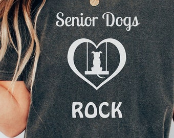 Dog Rescue, Senior Dogs, Dog Mom, Dog shirt, Best Friend Co-Worker, Novelty Birthday Present Thank You Gifts, sister, aunt