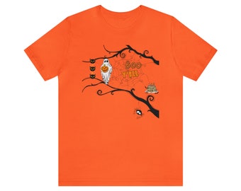 Boo Y'all Halloween Costume tee Ghost black cat scary pumpkin spider Best Friend Co-worker Shirt With Sayings Novelty Gift Humor sister aunt