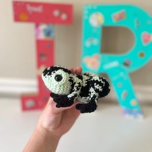 Poison Dart Frog ~ Green and Black ~ Crochet Plushie ~ ShopIzzieRuth