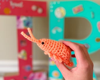 Shrimp ~ Crochet Plushie ~ ShopIzzieRuth