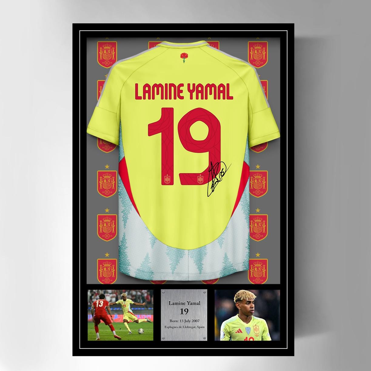 Lamine Yamal Signed Jersey - Etsy