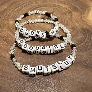 Dark Romance Bookish Inspired Beaded Bracelet