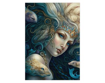 Ocean Queen Art Poster Print