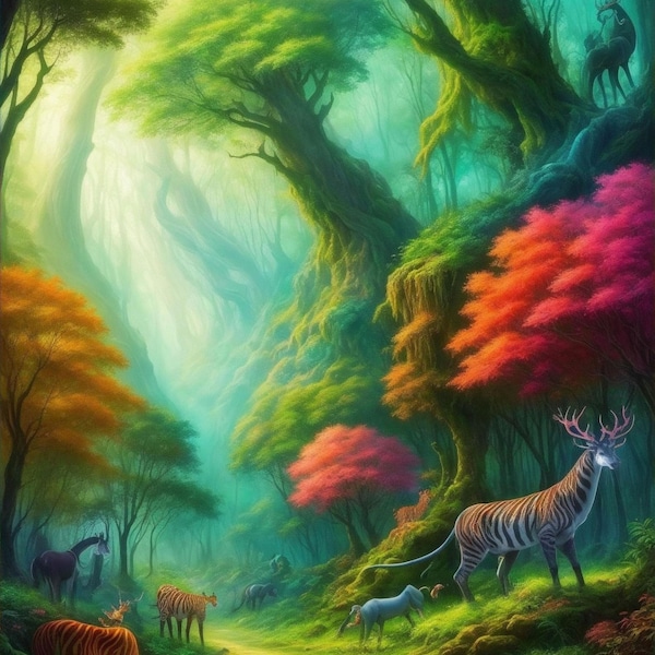 Fantasy Forest (Digital File Download für Posterdruck)