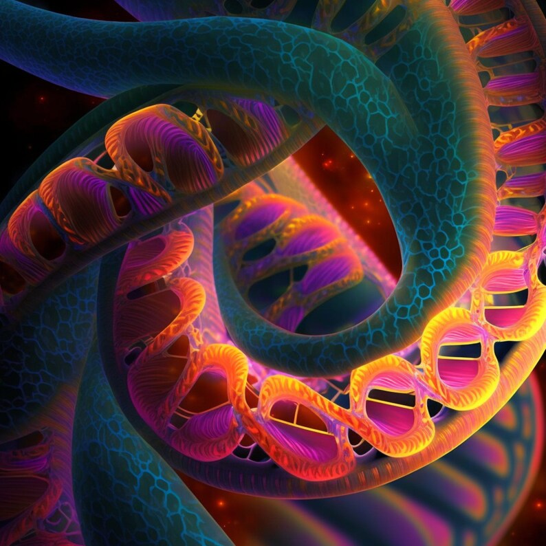 Alien DNA digital Art Print Digital File Download - Etsy