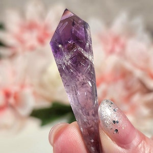 LUSTROUS PHANTOM Polished Amethyst Root Crystal A - Elegant - Tranquility - Soothing - Altar - Magic