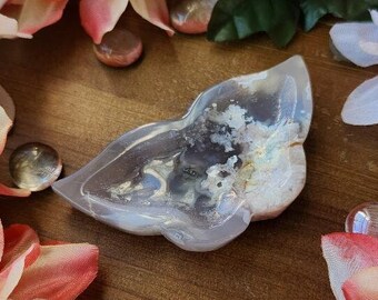 MOODY Flower Agate Butterfly Bowl
