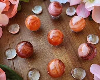 GORGEOUS Carnelian Mini Spheres 10.00