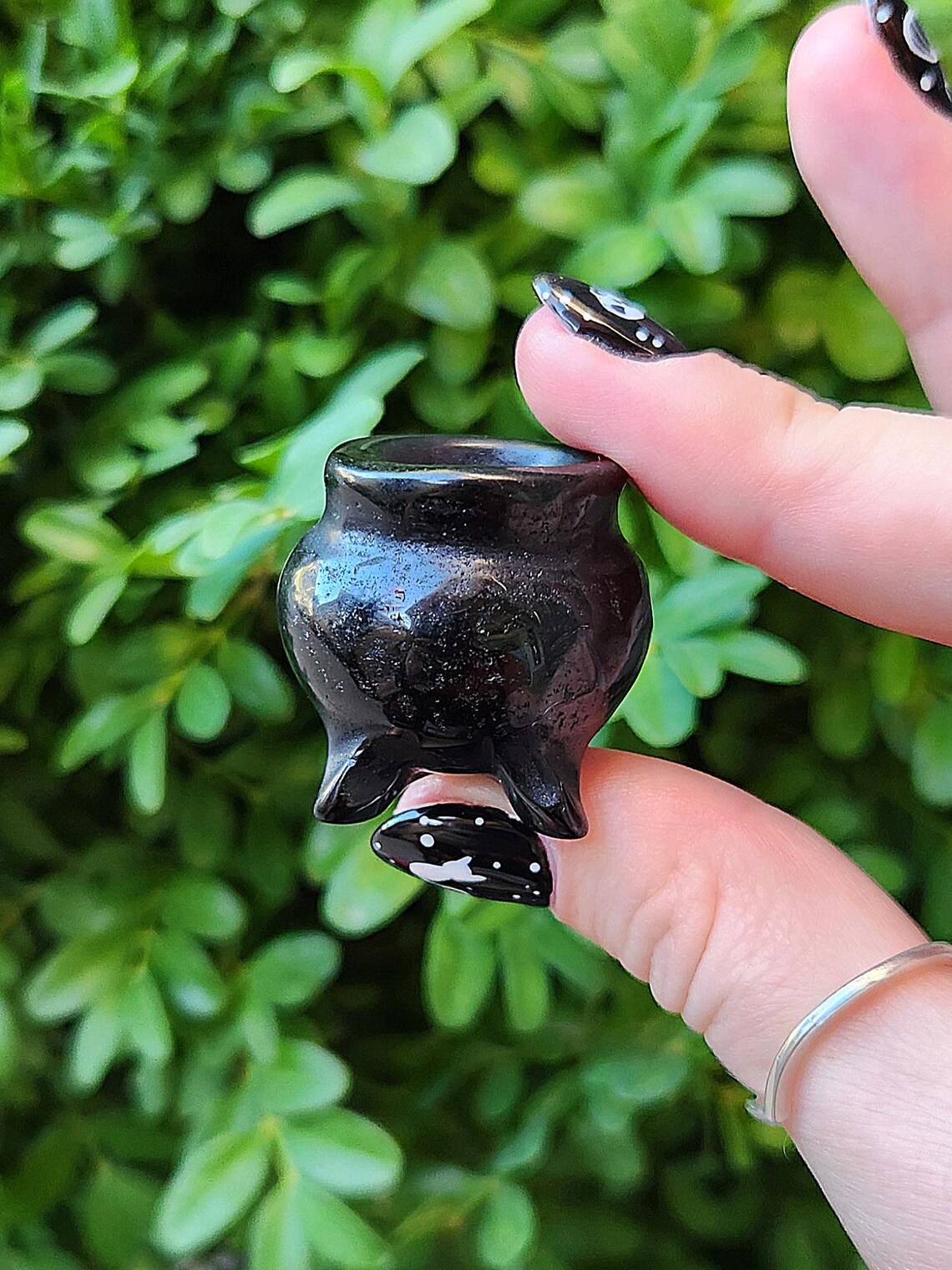 1 (ONE) WITCHY Intuitively Chosen Cauldron and Mini Sphere Crystal Set ...