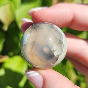 BEAUTIFUL Flower Agate Mini Sphere