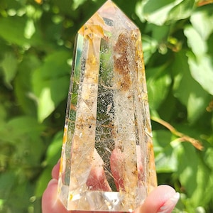 STUNNING Rutilated Quartz Tower