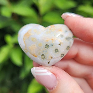 BEAUTIFUL Ocean Jasper Heart Cabochon B
