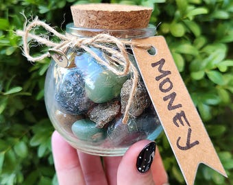 1 (ONE) Money Manifester Crystal Cauldron - Unleash Your Power - Handmade - Wealth - Abundance - Altar - Decor - Witchy - Gothic - Magic