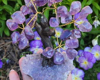 BEAUTIFUL Amethyst Bonsai Crystal Tree I