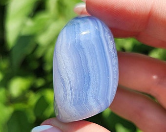 BEAUTIFUL Large Blue Lace Agate Tumble