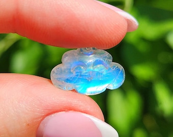 BLUE FLASH Moonstone Cloud High Quality