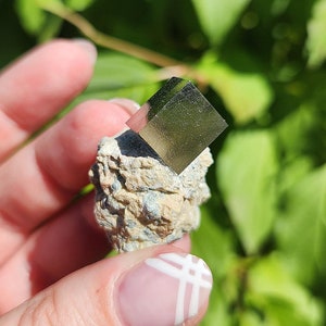 BEAUTIFUL Pyrite Cube on Matrix