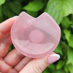 GEMMY Rose Quartz Kitty Bowl