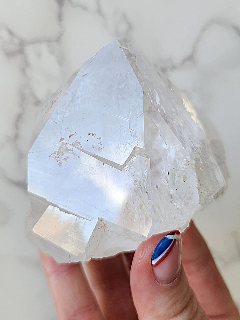 Key Quartz Point GORGEOUS ETCHING & NOTCHING on Himalayan Quartz Crystal Point With ...