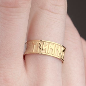Viking Alphabet Ring Personalized Name Ring Secret Message Jewelry Nordic Mythology 925 Sterling Silver Mother Day Gift Signet Ring