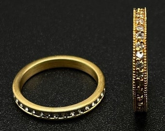 Gold Eternity Rings: Costume