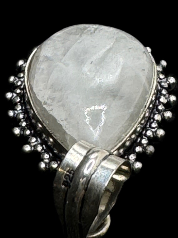 Large Moonstone Silver Pendant - image 6