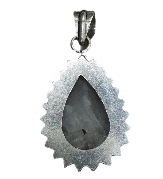 Large Moonstone Silver Pendant - image 7