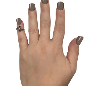 Rustic ZigZag Sterling Silver Ring
