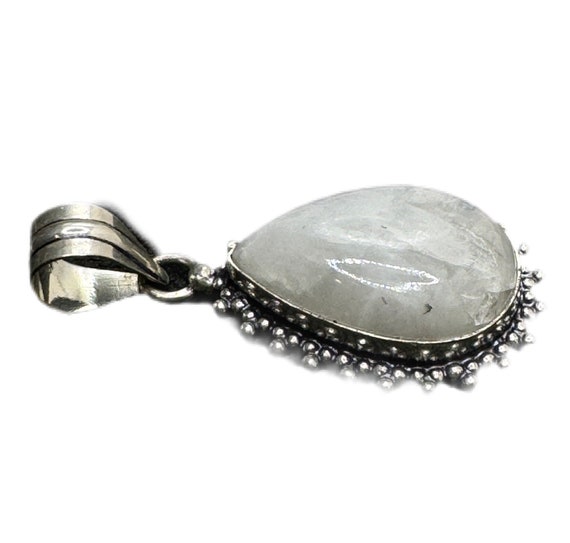 Large Moonstone Silver Pendant - image 2