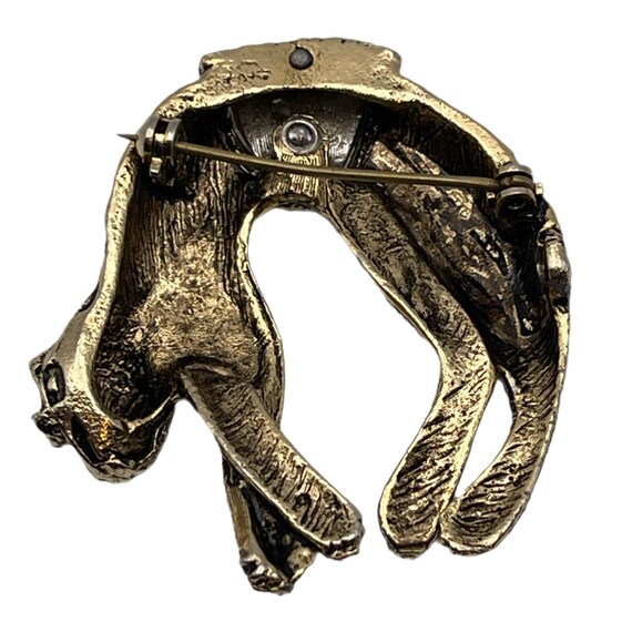 Leopard Rhinestone Brooch - image 4